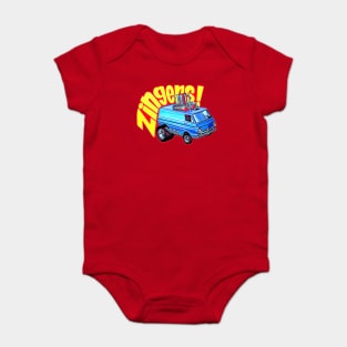 Zingers Hot Wheels Retro Design Baby Bodysuit